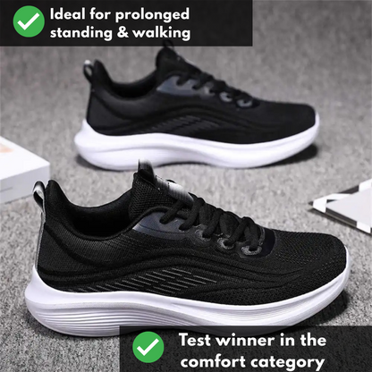 Ergonomic running shoe with cushioning & posture control