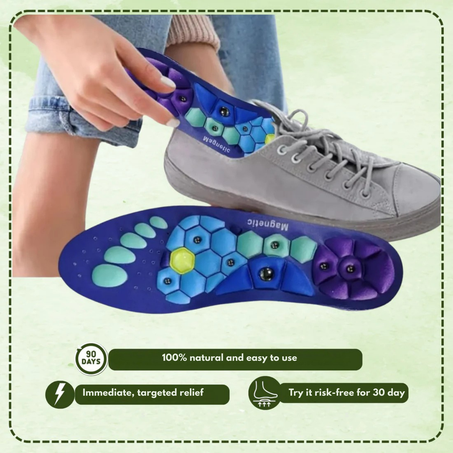 Magnetic Insoles for Pain Relief & Energy – MagnoFit Pro