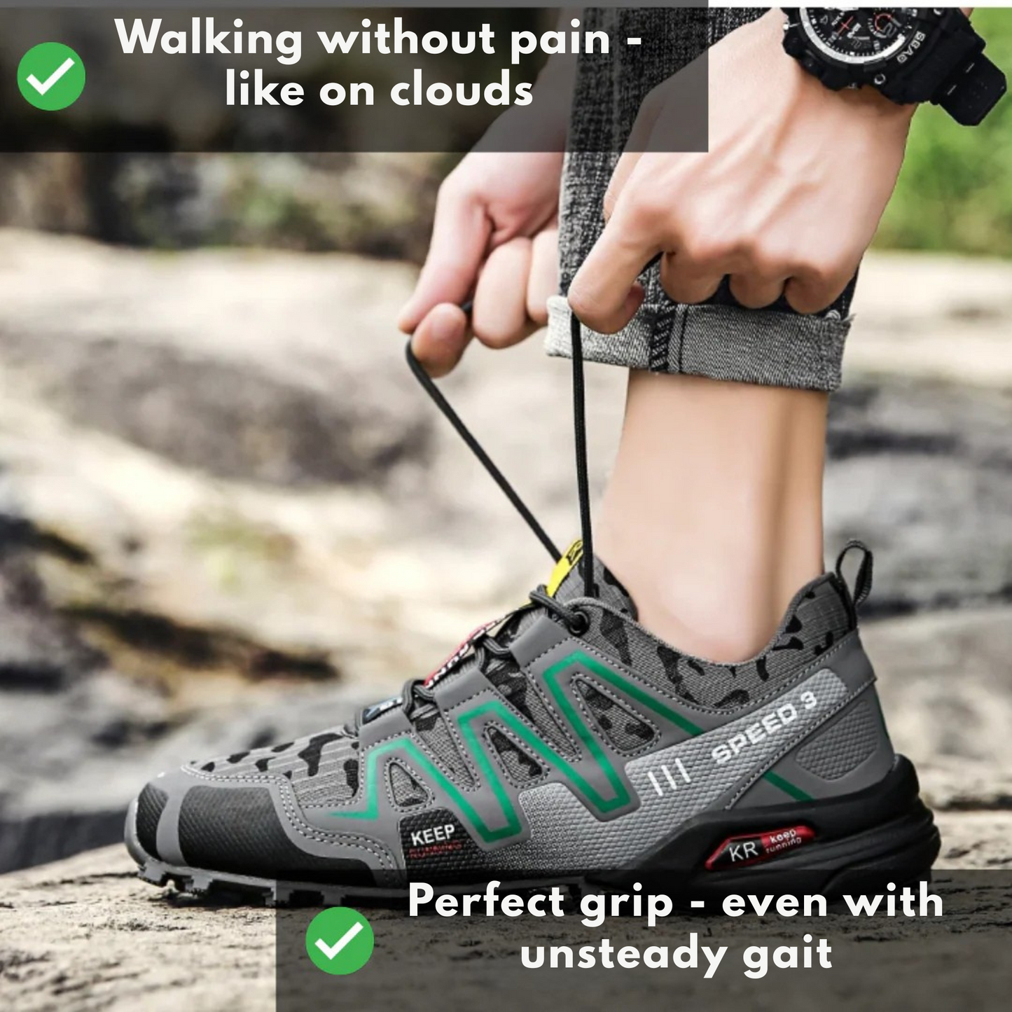 Orthopaedic Running & Hiking Shoe - TerraGrip - Unisex