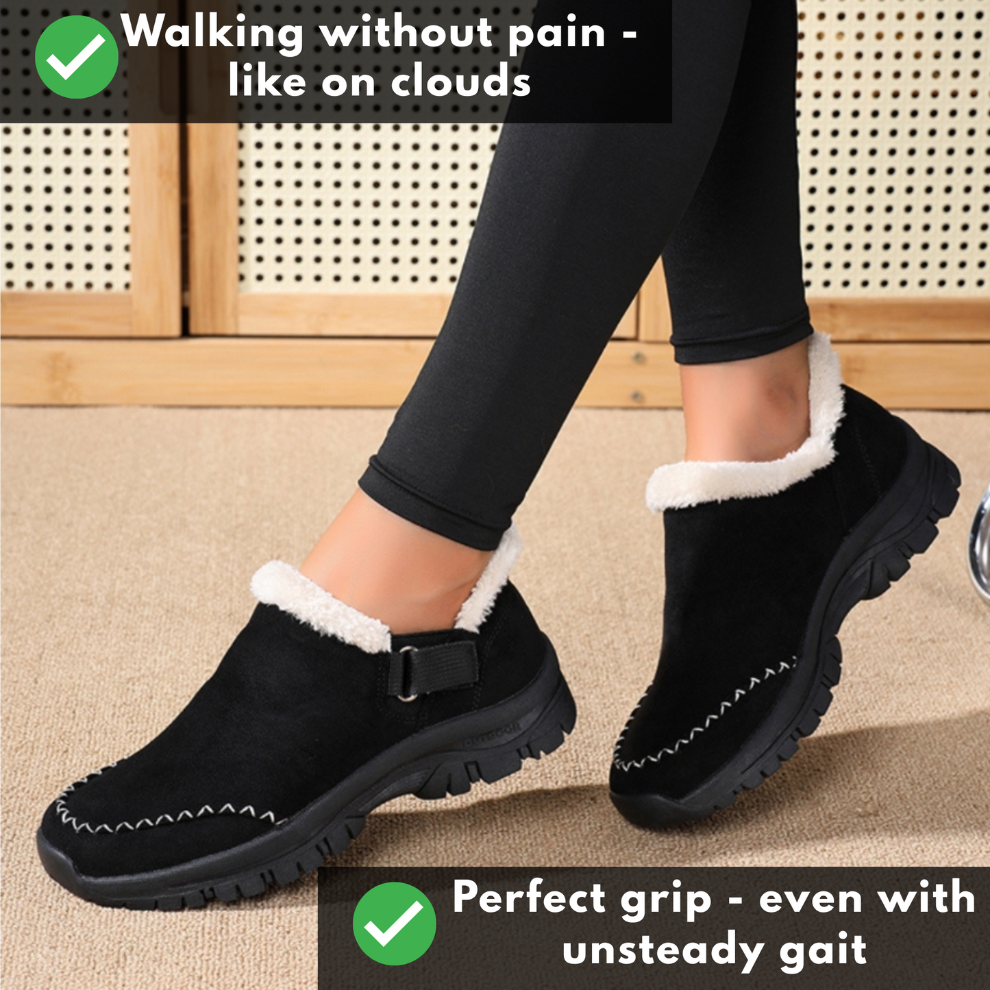 Ergonomic & Supportive Winter Hands-Free Slip-In Shoes - CozyStep