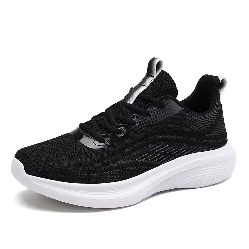 Ergonomic running shoe with cushioning & posture control